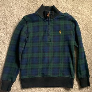 Ralph Lauren Polo Black Watch Tartan Half Zip